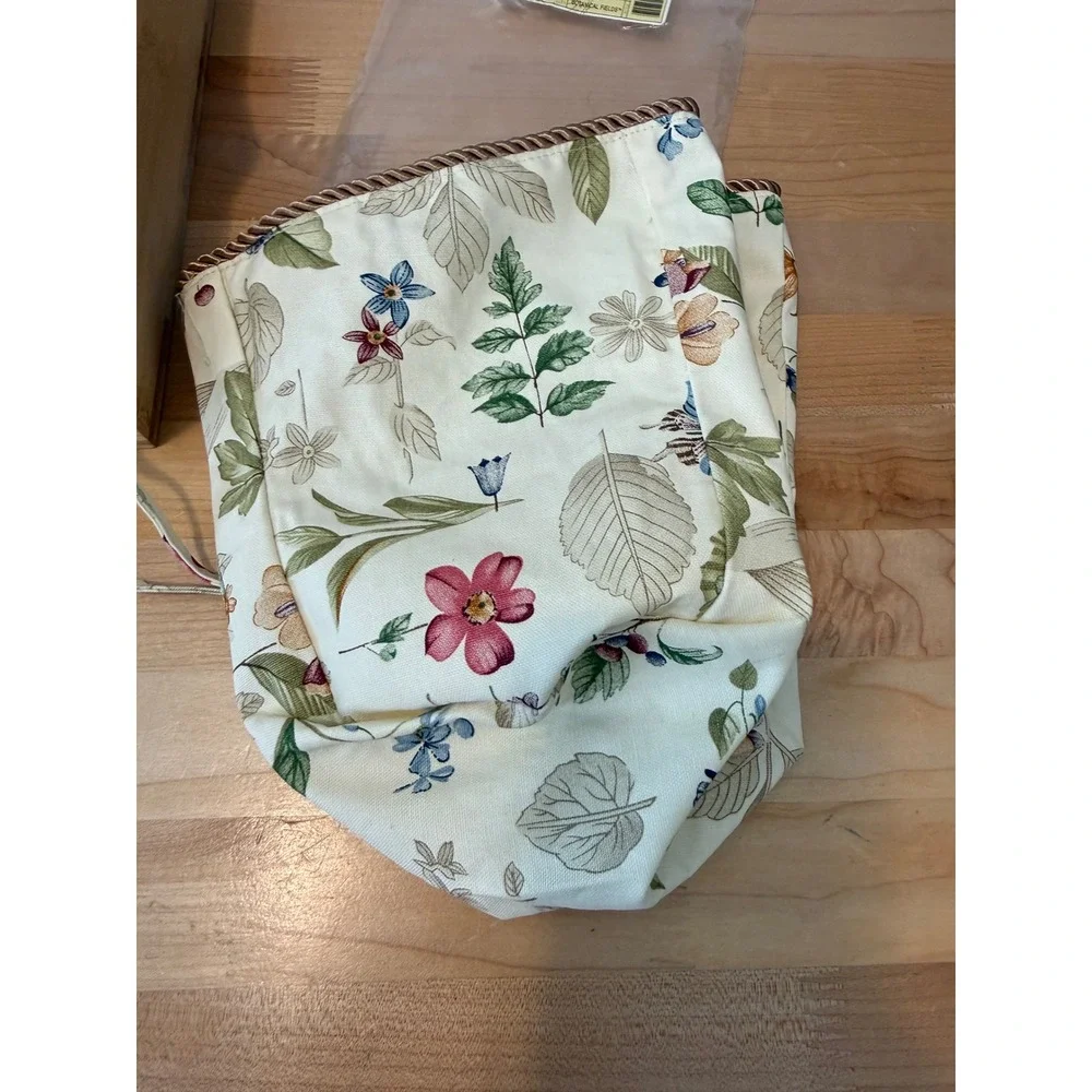 Longaberger Botanical Fields Basket Liner Set Small Serving Sort & Store TV Time